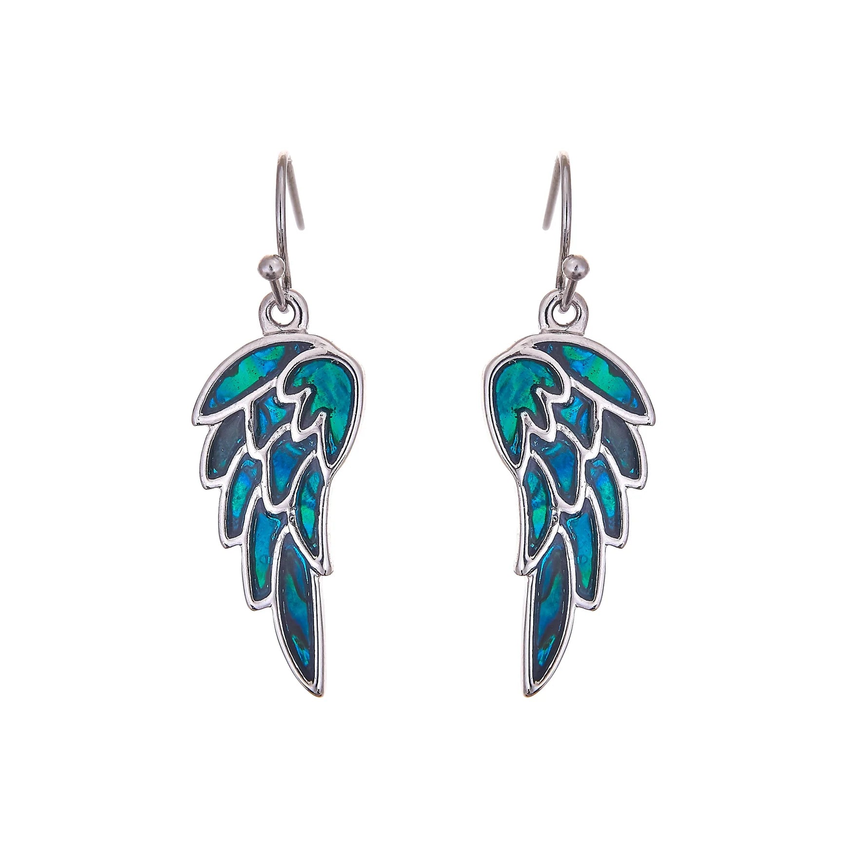 Paua Shell Angel Wings Earrings