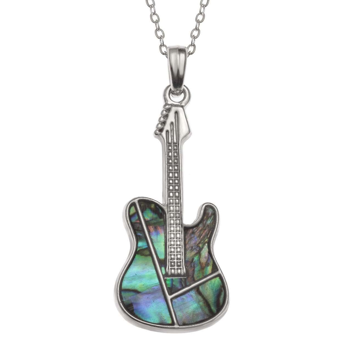 Paua Shell Guitar Necklace