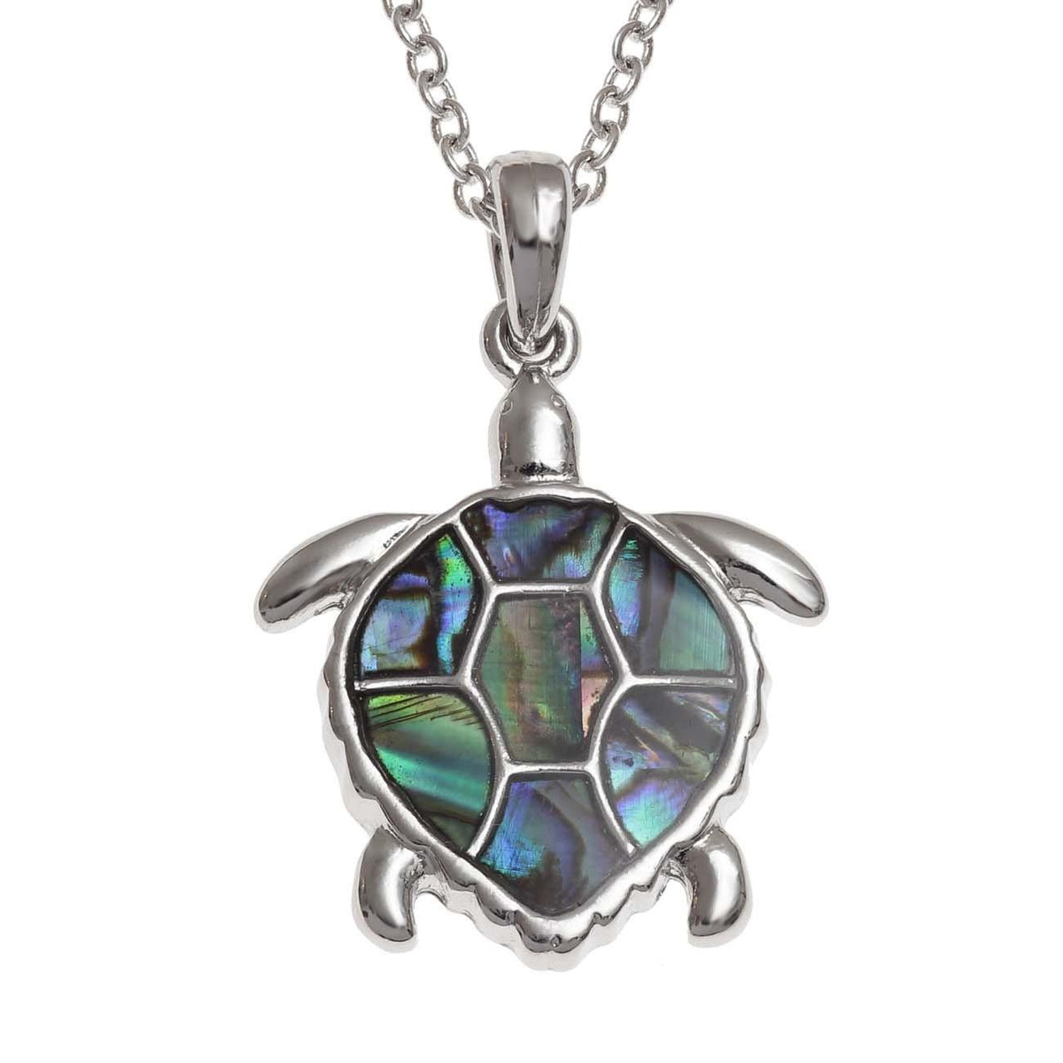 Paua Shell Sea Turtle Necklace