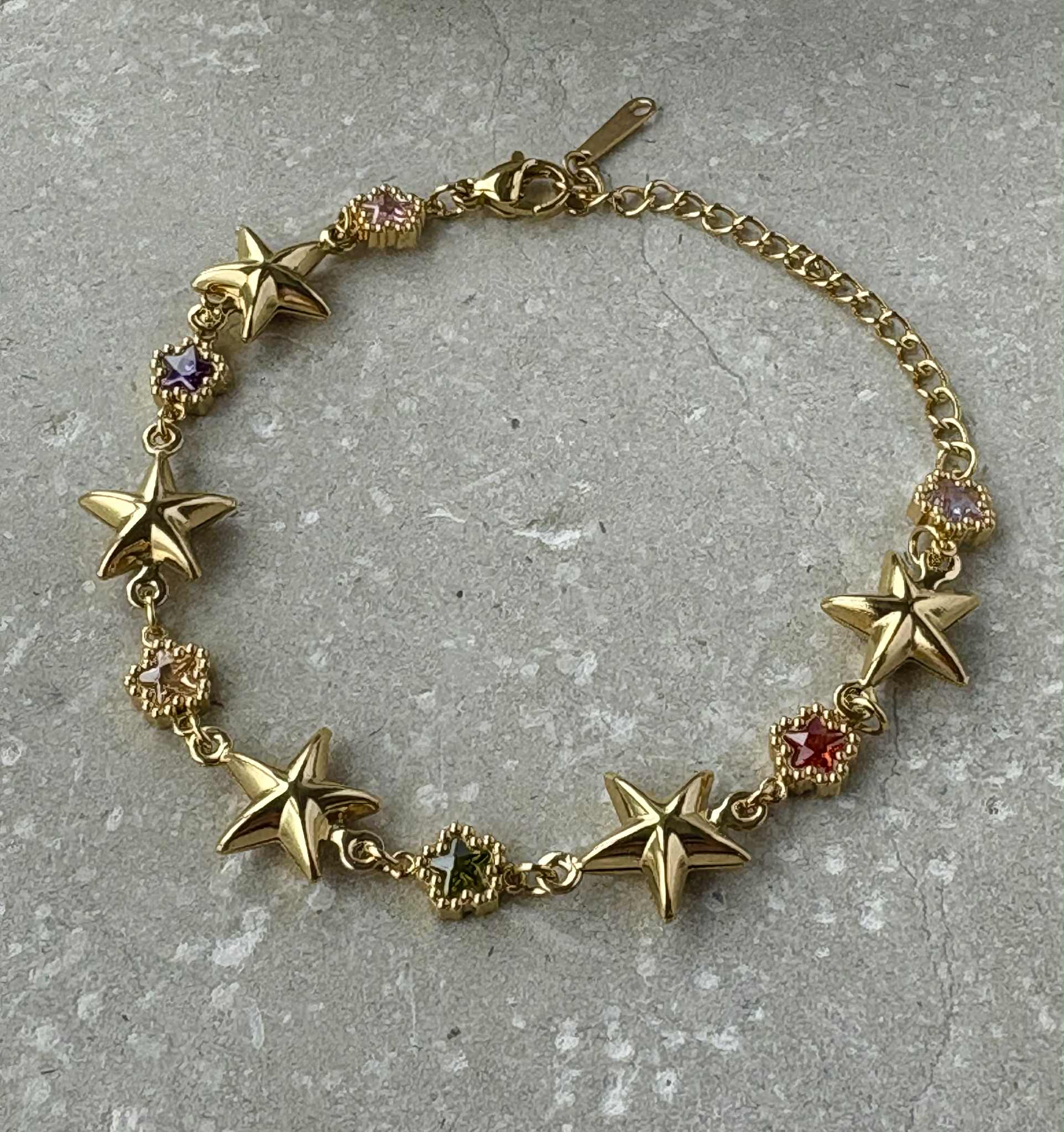Tarnish Resistant Star Zirconia Bracelet