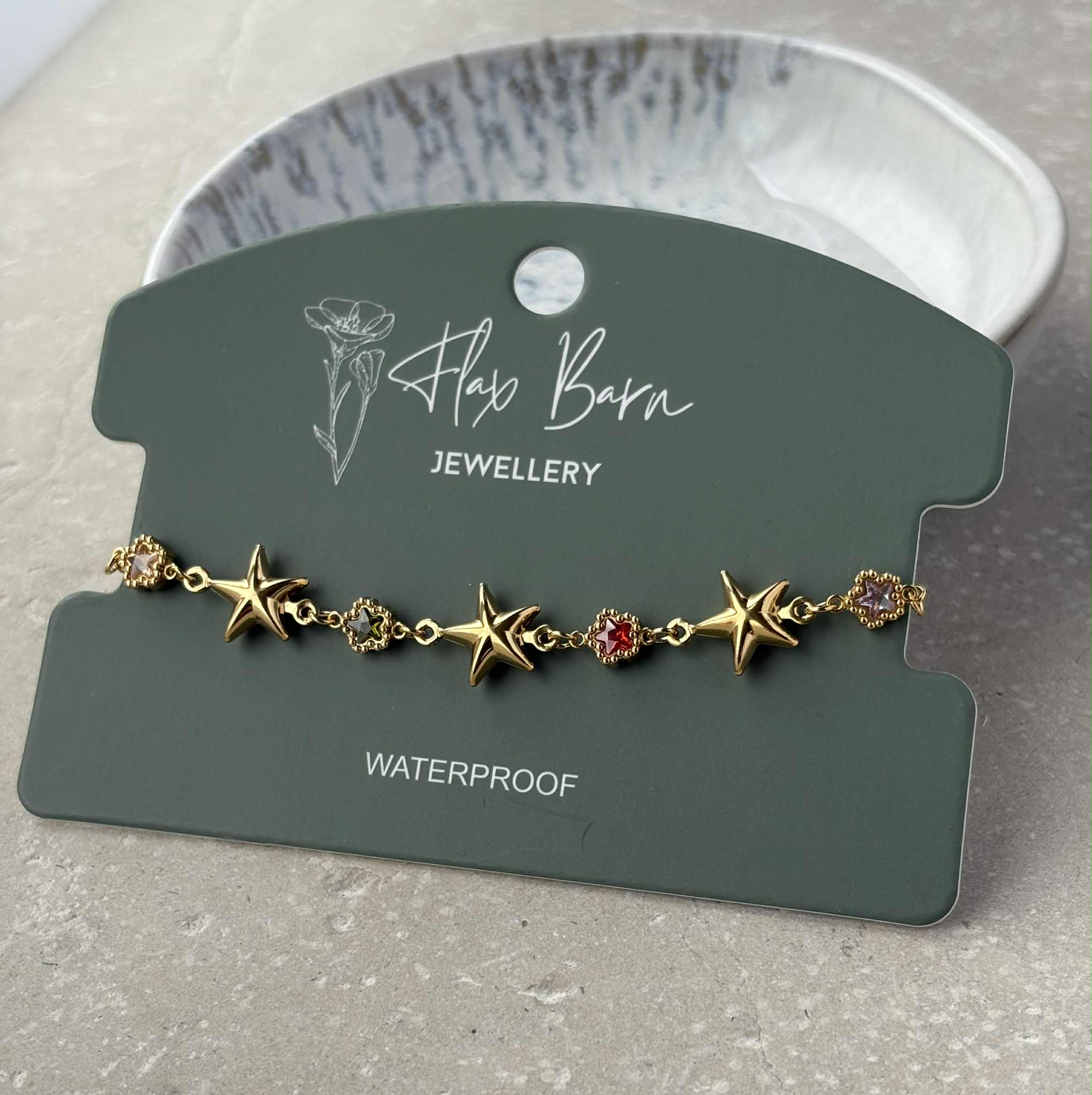 Tarnish Resistant Star Zirconia Bracelet