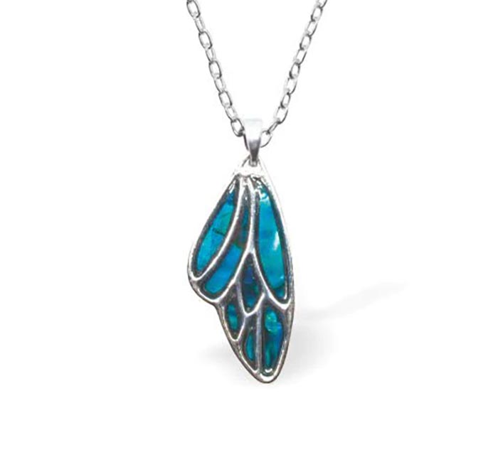 Paua Shell Bee's Wing Necklace