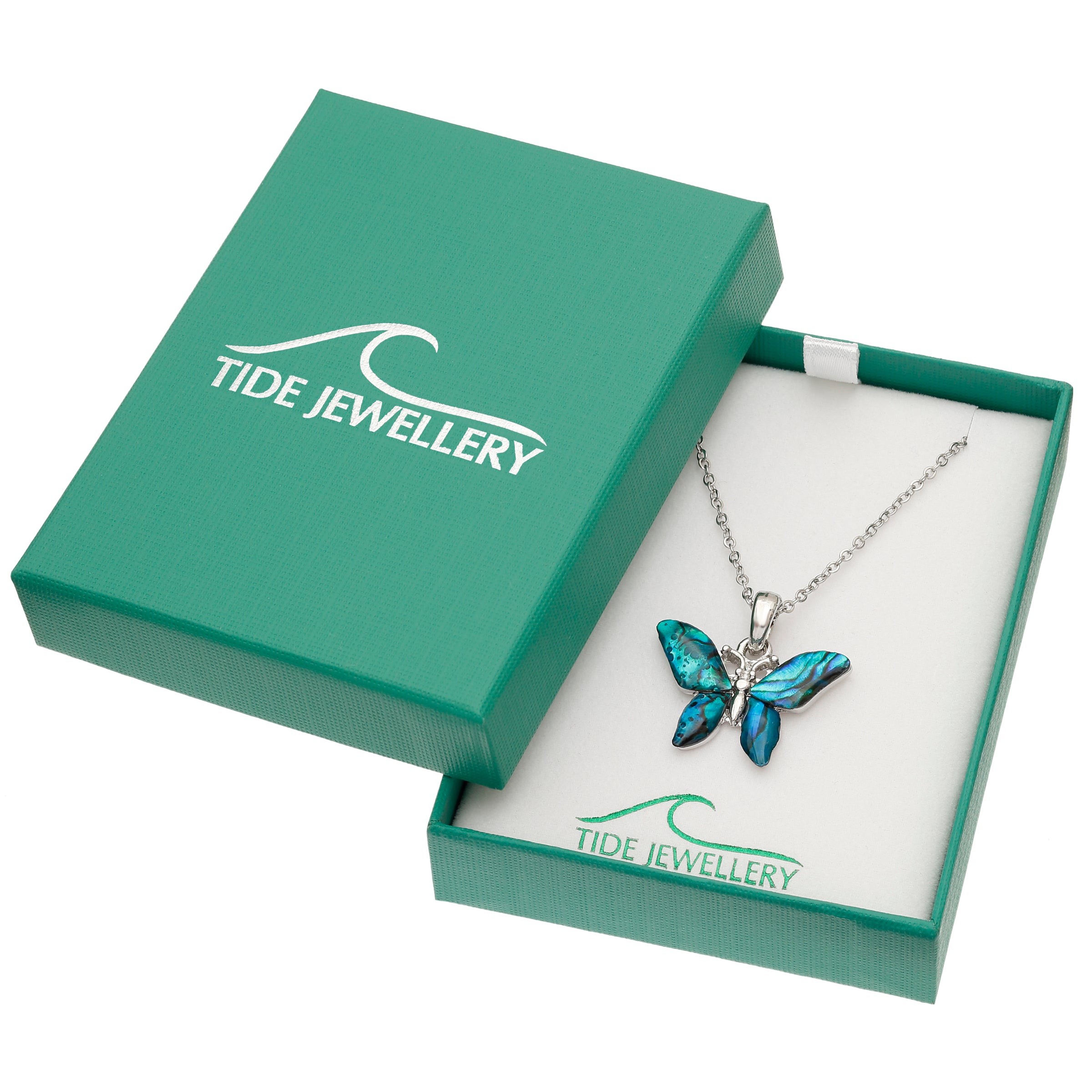Paua Shell Butterfly Necklace