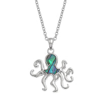 Paua Shell Octopus Necklace