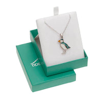 Paua Shell Puffin Necklace