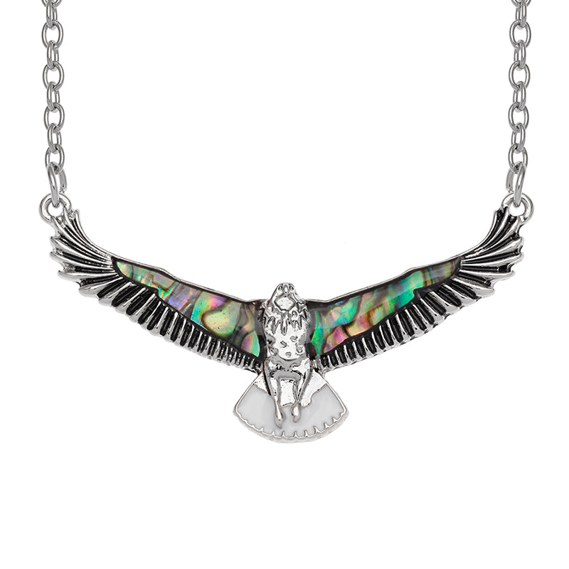 Paua Shell Eagle Necklace