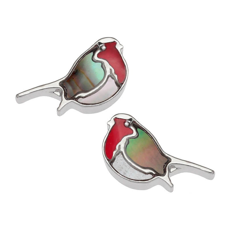 Paua Shell Robin Stud Earrings