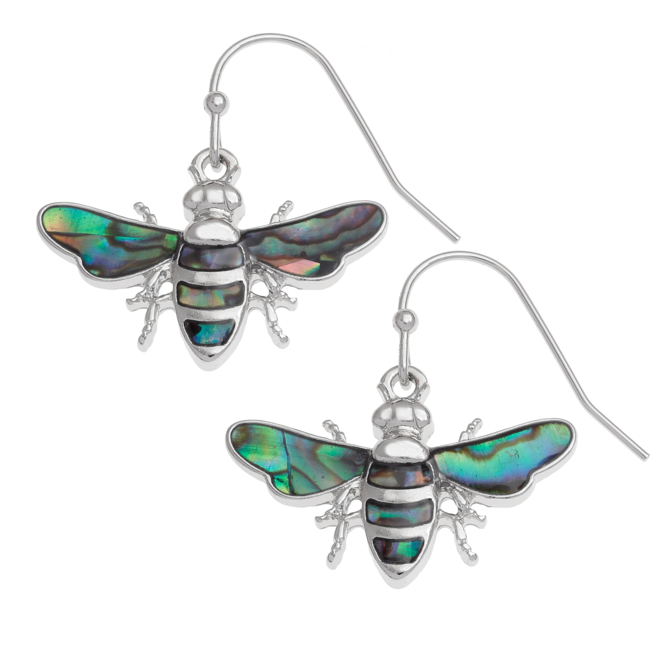 Paua Shell Bee Earrings