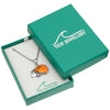 Paua Shell Amber Hedgehog Necklace
