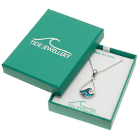Paua Shell Cresting Wave Necklace
