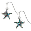 Paua Shell Starfish Earrings