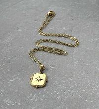 Tarnish Resistant Sun Frame Necklace