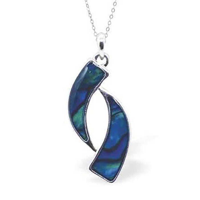 Paua Shell Sea Curves Necklace