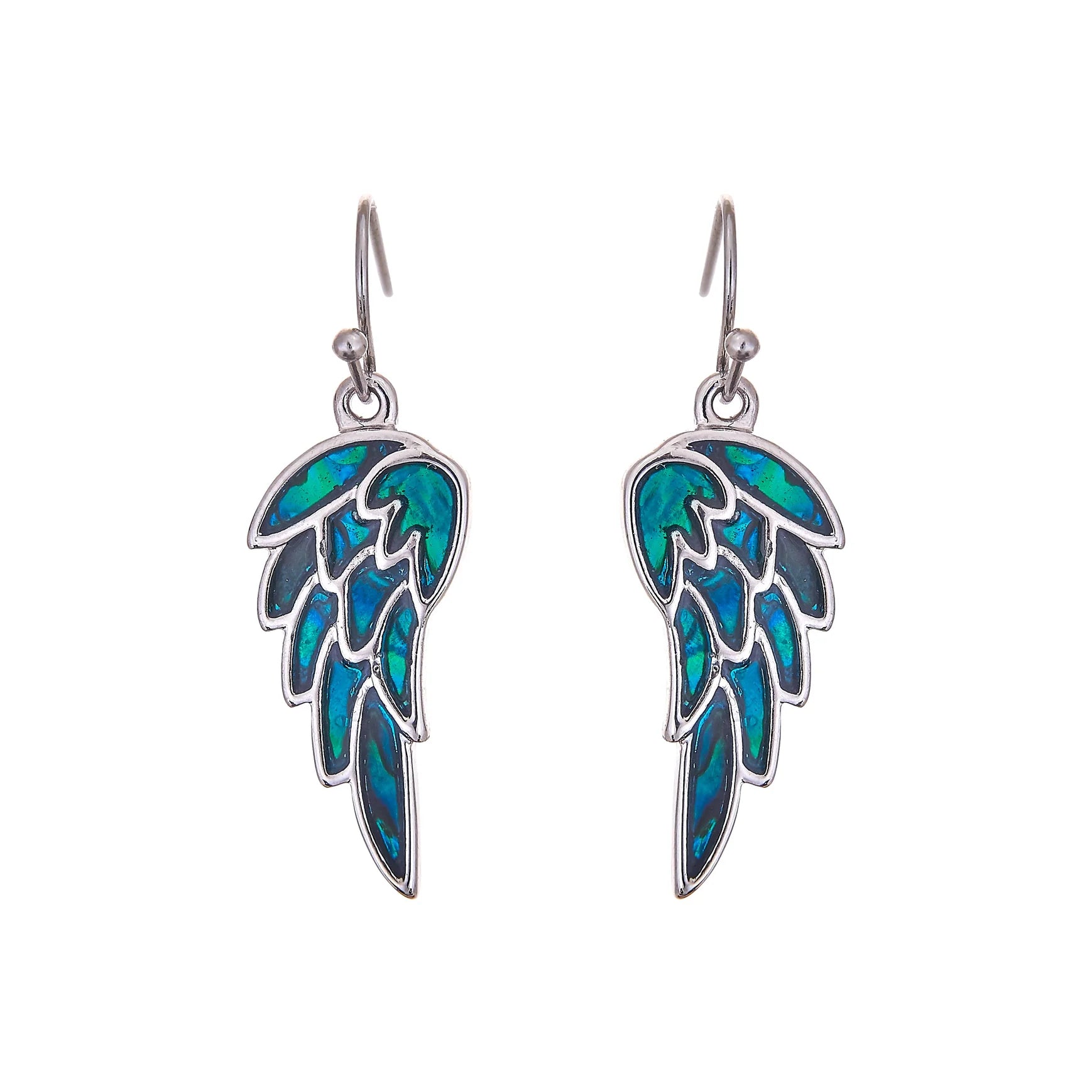 Paua Shell Angel Wings Earrings
