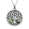 Paua Shell Celtic Tree Of Life Necklace