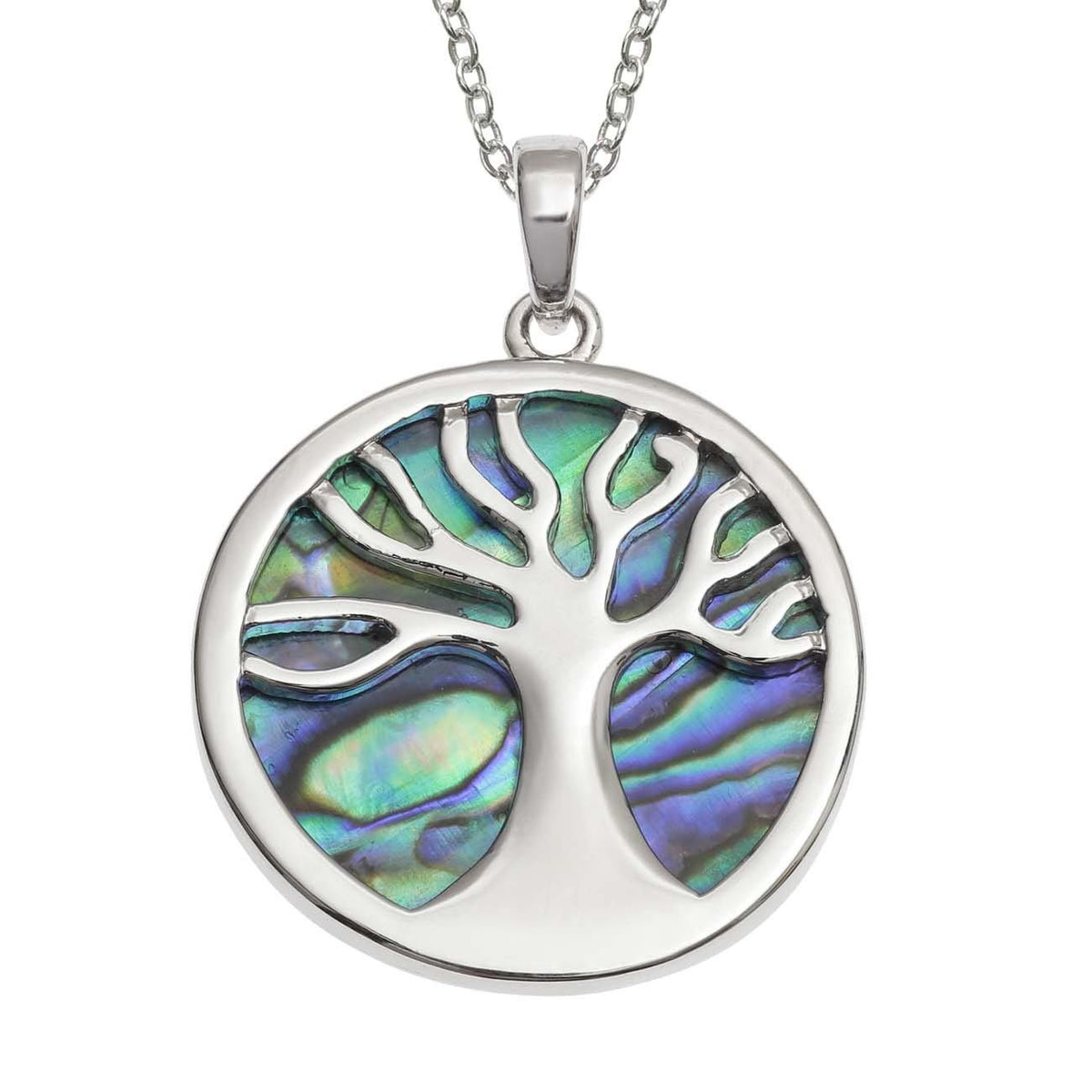 Paua Shell Tree Of Life Necklace