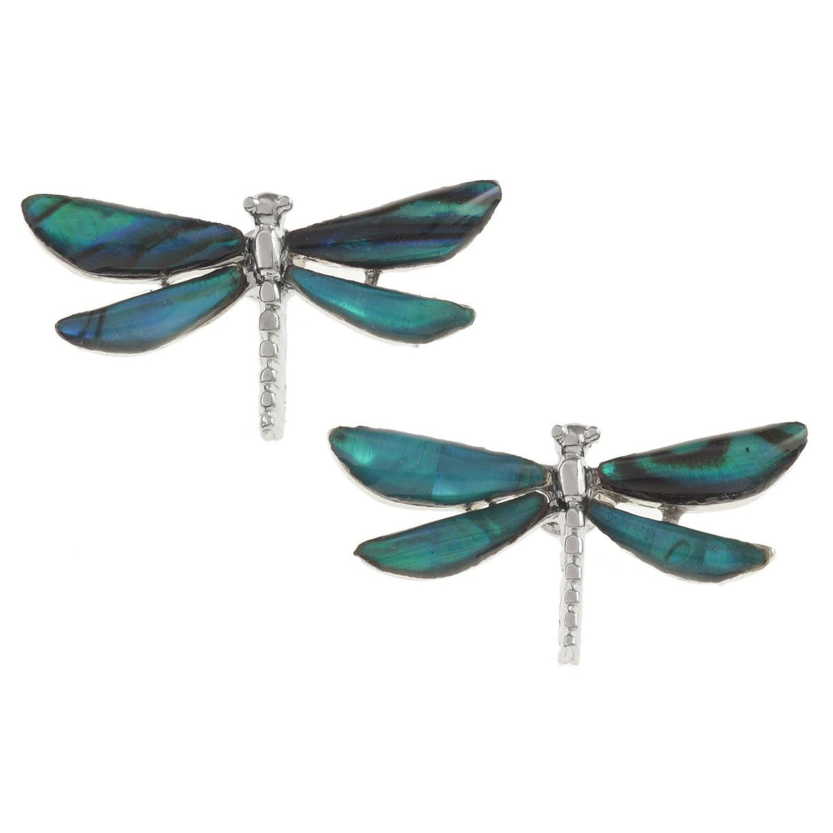 Paua Shell Dragonfly Earrings