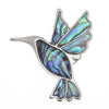 Paua Shell Hummingbird Brooch