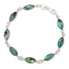 Paua Shell Oval Link Bracelet