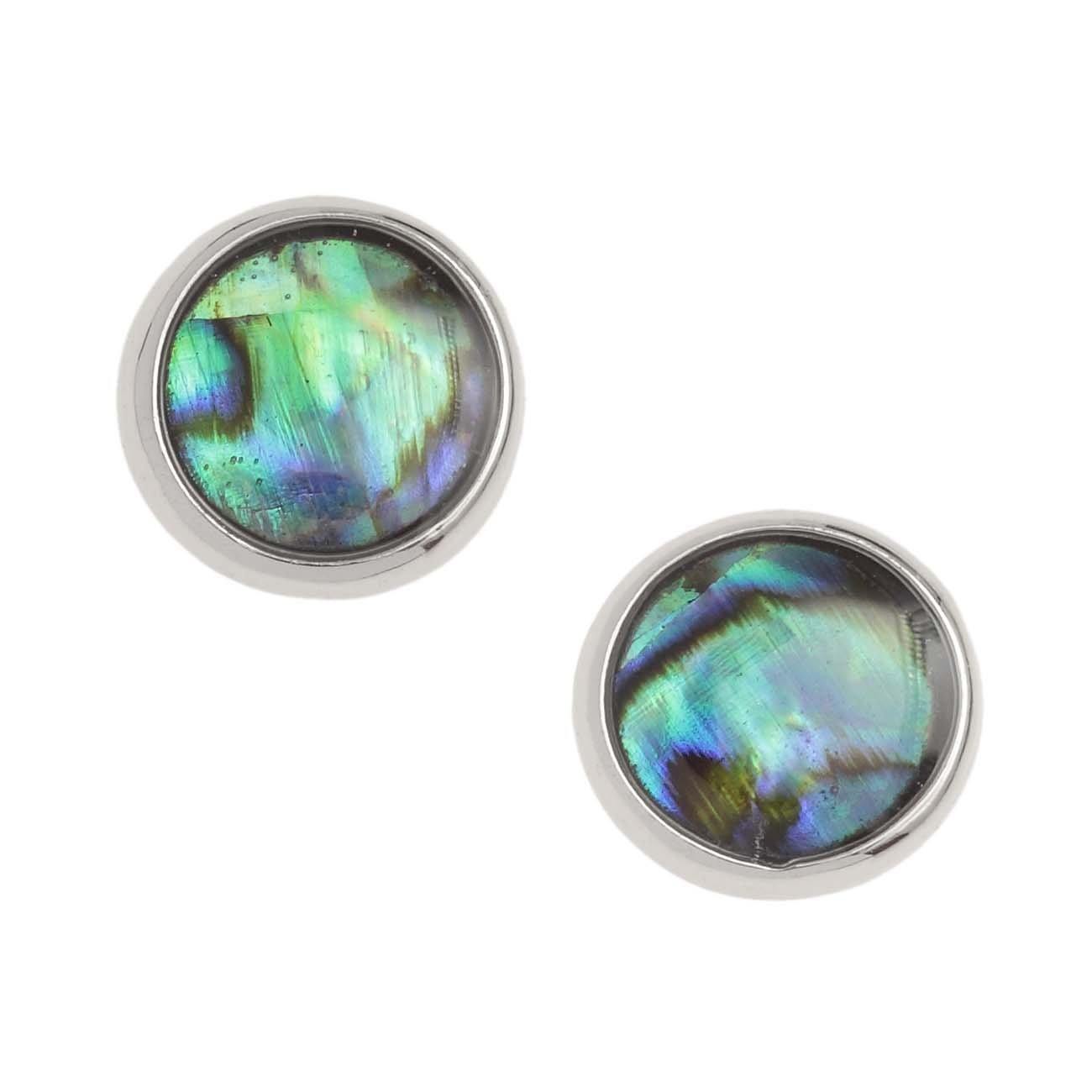 Paua shell shop stud earrings
