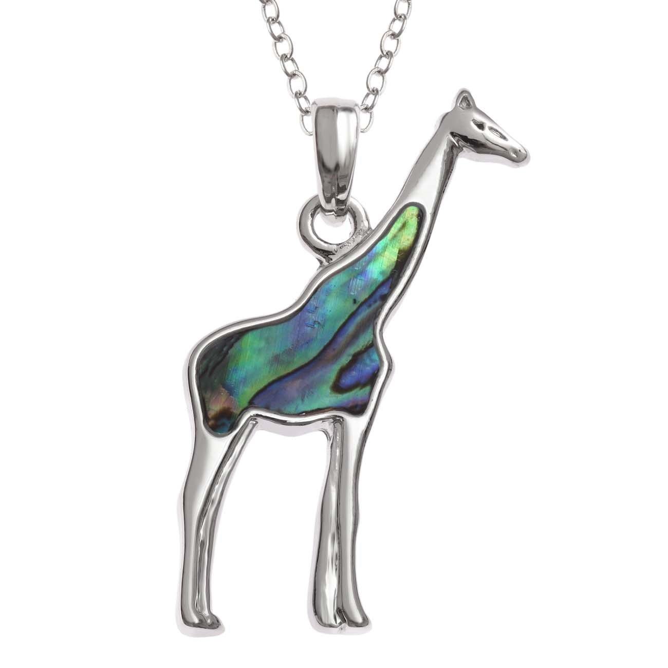 Paua Shell Giraffe Necklace