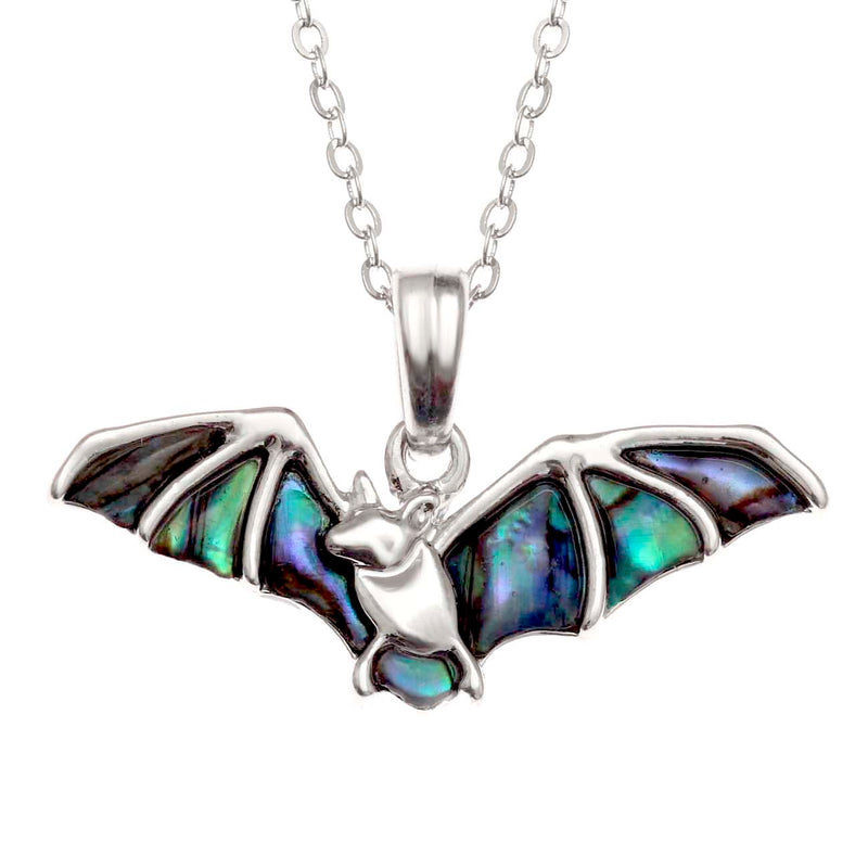 Paua Shell Bat Necklace