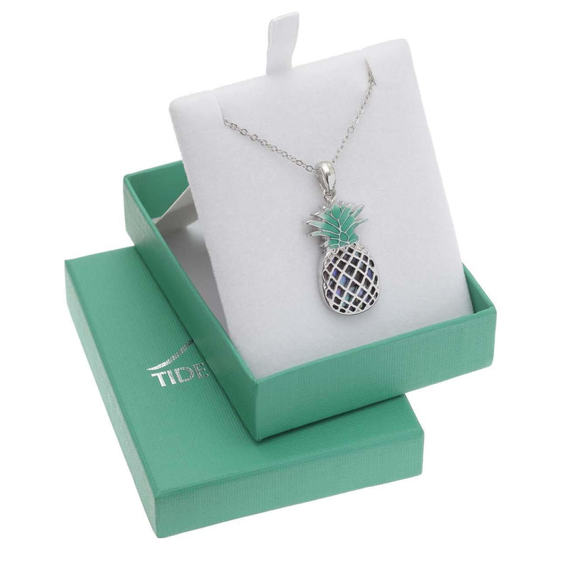 Paua Shell Pineapple Necklace Boxed