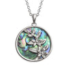 Paua Shell Flower Branch Necklace