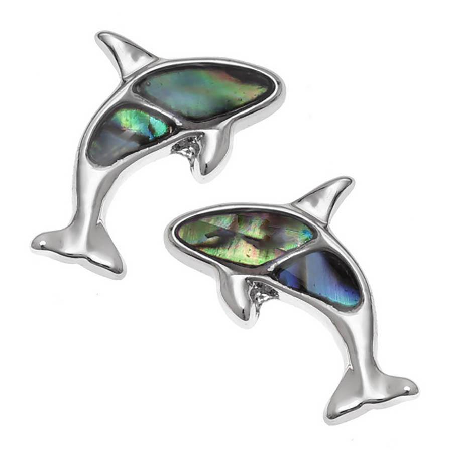Paua Shell Orca Earrings