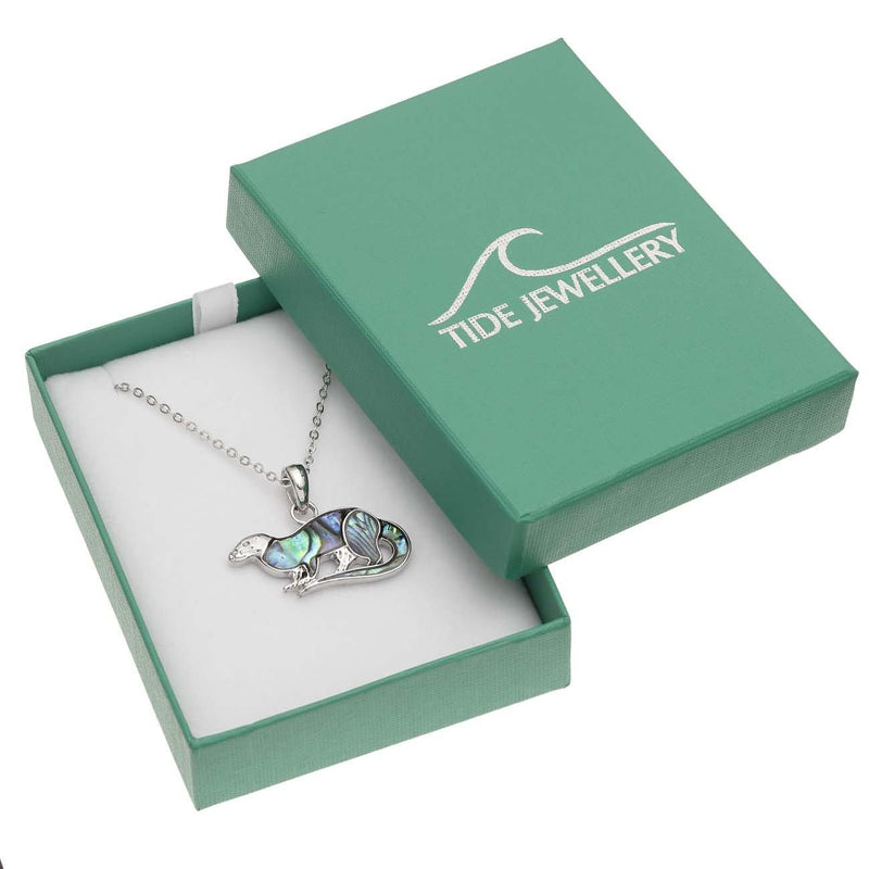 Paua Shell Otter Necklace Boxed