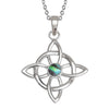 Paua Shell Celtic Good Luck Necklace