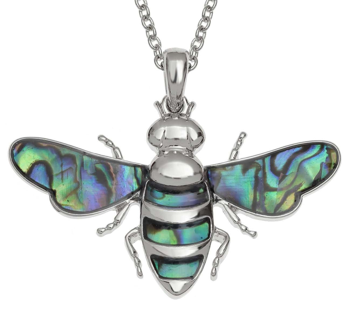 Paua Shell Large Bee Necklace