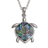 Paua Shell Sea Turtle Necklace