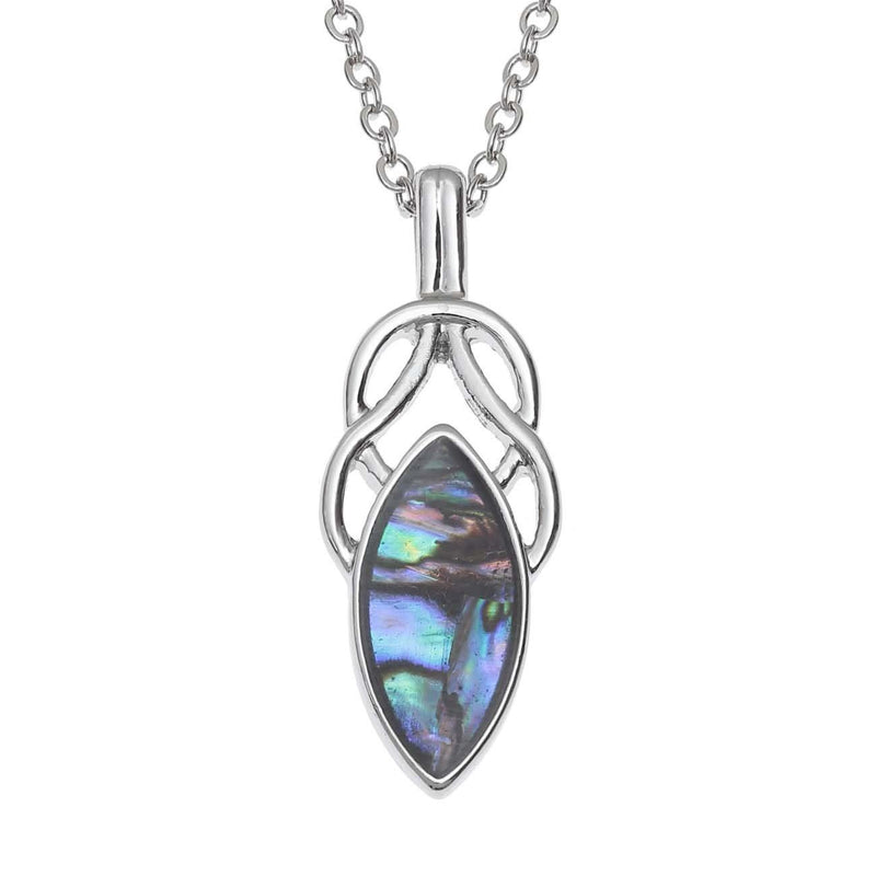 Paua Shell Celtic Knot Necklace