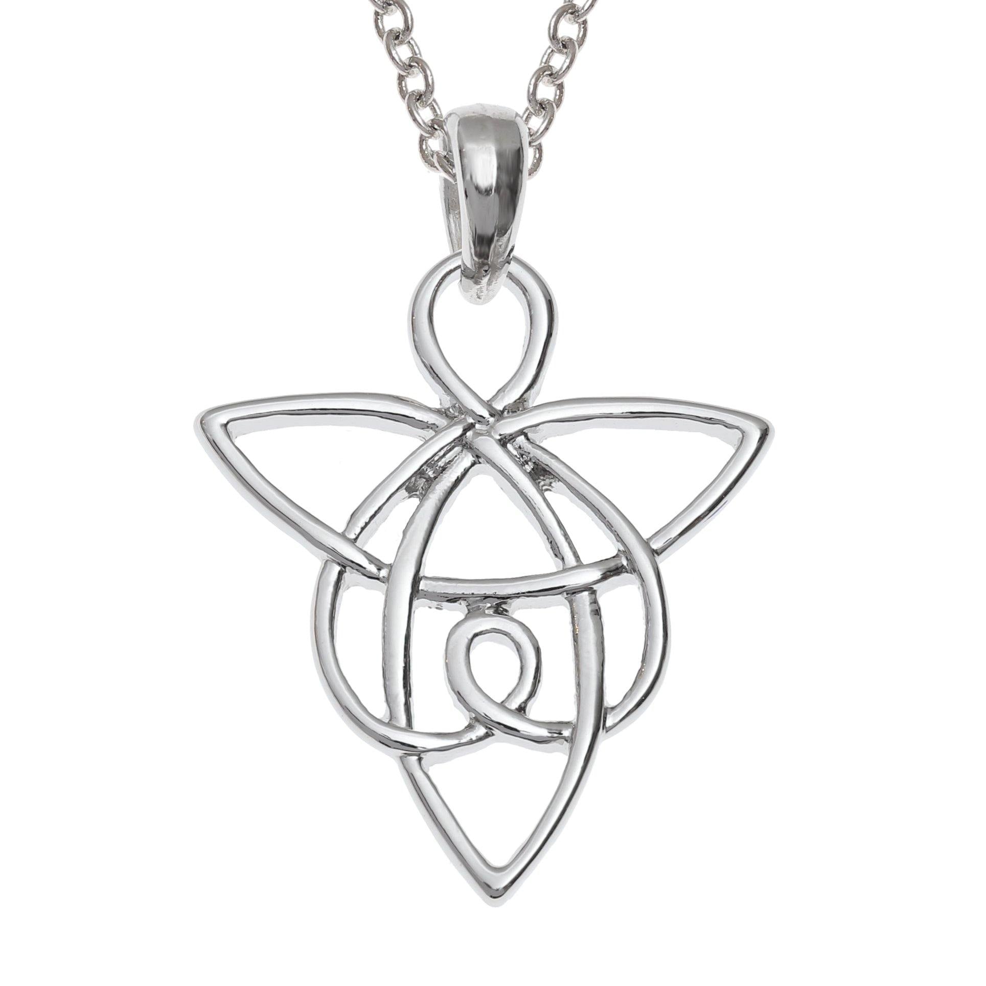 Celtic Knot Guardian Angel Necklace