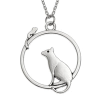 Cat & Mouse Circle Necklace