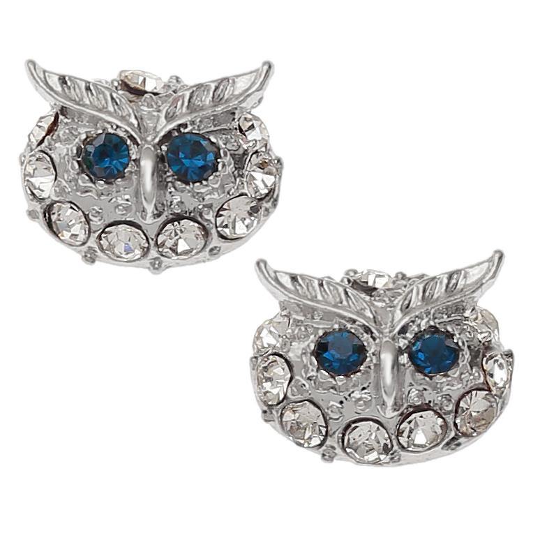 Crystal Owl Earrings