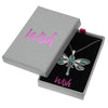 Dragonfly Enamel & Crystal Necklace Boxed