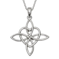 Celtic Good Luck Knot Heart Necklace