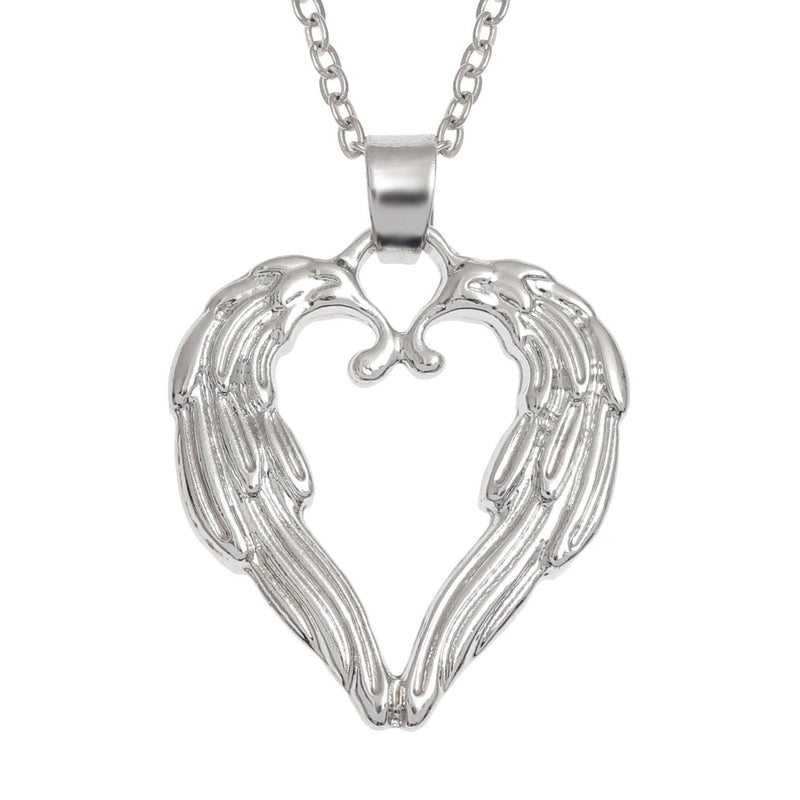 Angel Wings Heart Necklace