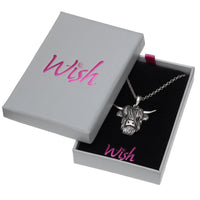 Highland Cow Necklace Boxed